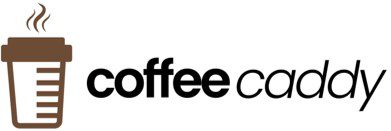 A black and white logo of coffee company.